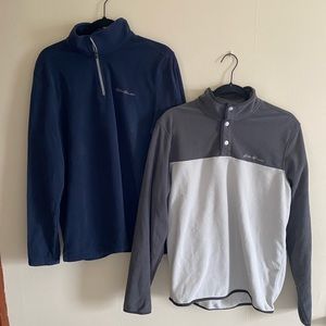 Eddie Bauer quarter zip sweatshirts